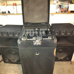 DFX Professional Audio Set with Mixer Woofers And Speakers Model DFX 1500 PRO