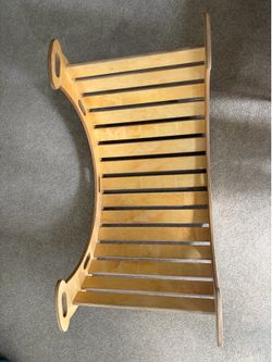 Montessori wooden rocker/climbing arch