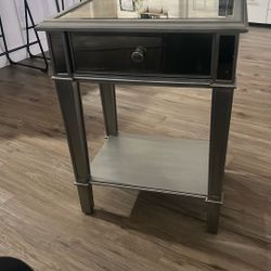 Mirrored Night Stand 