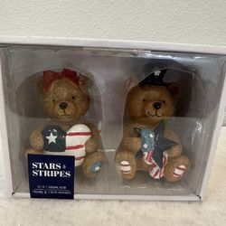 Stars & Stripes 2026 Patriotic Fourth Of July Bears Set Of 2