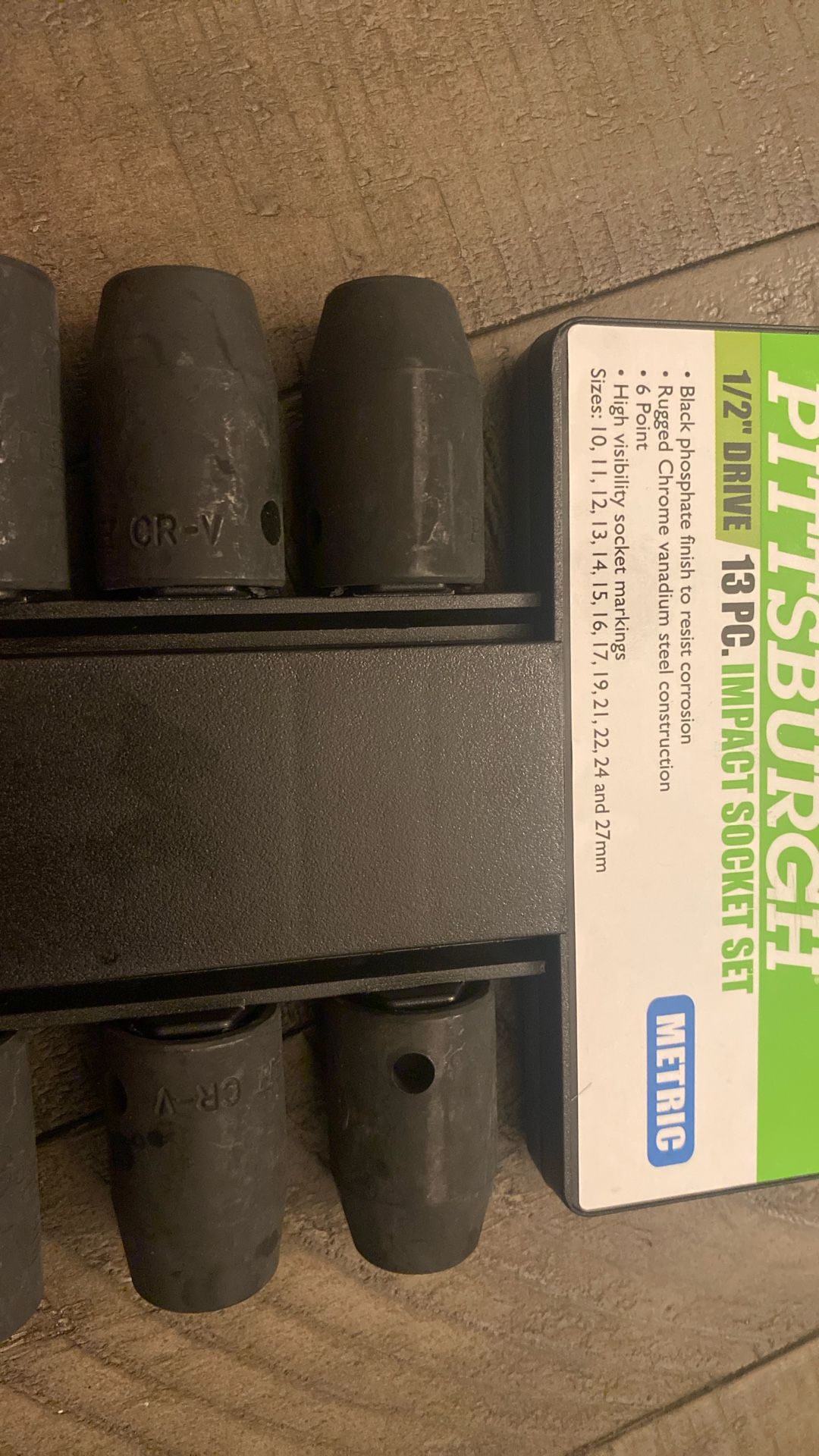 1/2” DRIVE 13 PC. Impact Socket Set
