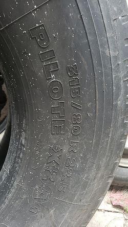 Michelin pilote XZA1 315/80r22.5 2 tires