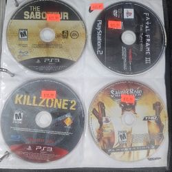Various Ps2,Ps3 Games (DISK ONLY)
