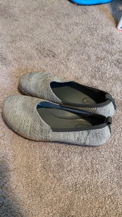 Green Wide-Toe Slip On Shoes