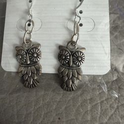 New Owl Dangle Earrings 