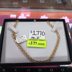 Chino Link Style Neckalce 10k 20" 22.1 Grams 
