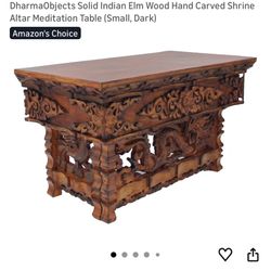 Ornate Hand Carved Wooden Altar
