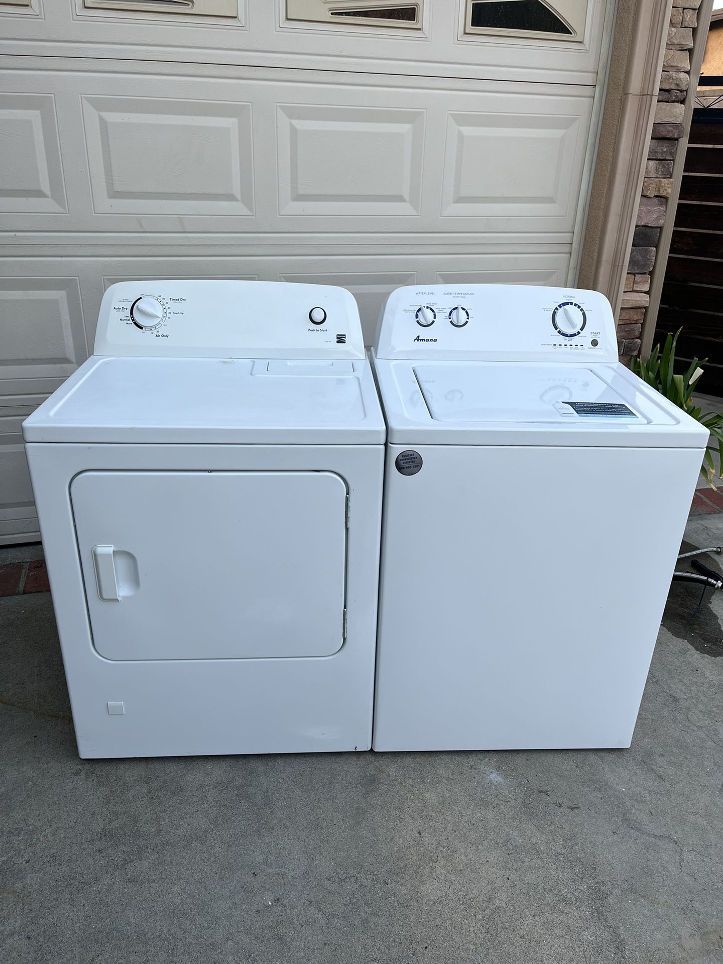 Amana Washer And Kenmore Gas Dryer 
