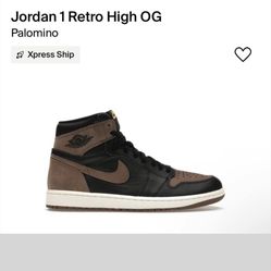 Air Jordan 1 High Palomino Size 11.5M