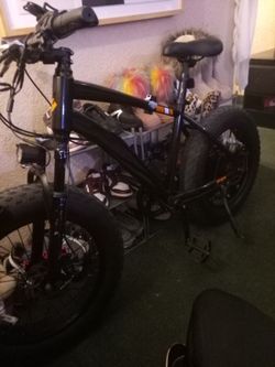 Black Fat Tire Electric Bike