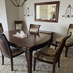 Tropical Style Dining Table and Chairs