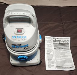 Brand New Shop-Vac 1.5 Gallon 2.0 Peak HP All Around EZ Wet/Dry Vacuum 4 Sale...