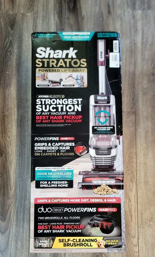 Shark Stratos Lift-Away Upright Vacuum DuoClean PowerFins AZ3000 (BRAND NEW)
