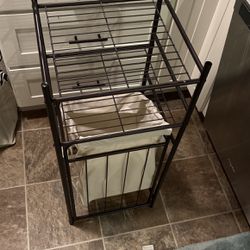 Laundry Hamper Basket Shelf Like New