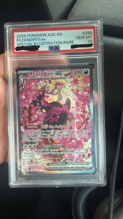 Pokemon PSA 10 Fezandipiti ex - 288/217 - ME: Ascended Heroes (ASC)