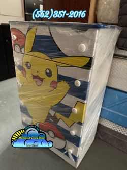 Pikachu five drawer dresser new compressed cajonera Comoda mueble