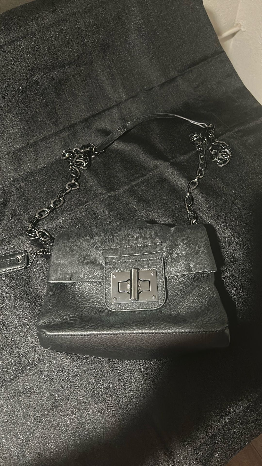 Black Soft Leather New Handbag