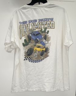 Vtg Vee Dub Parts Unlimited Offroad Baja Bug Dune Buggy Racing Cotton T shirt L