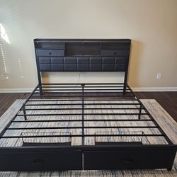 Cali King Sized Bed Frame
