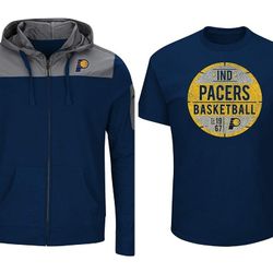 NEW size 6X Pacers Poly/fleece hooded jacket and shirt combo