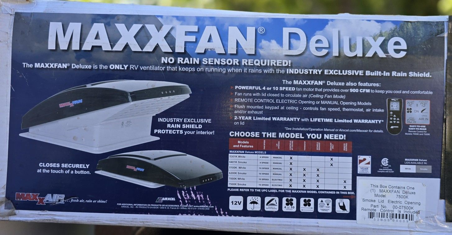 RV 12v MAX AIR FAN