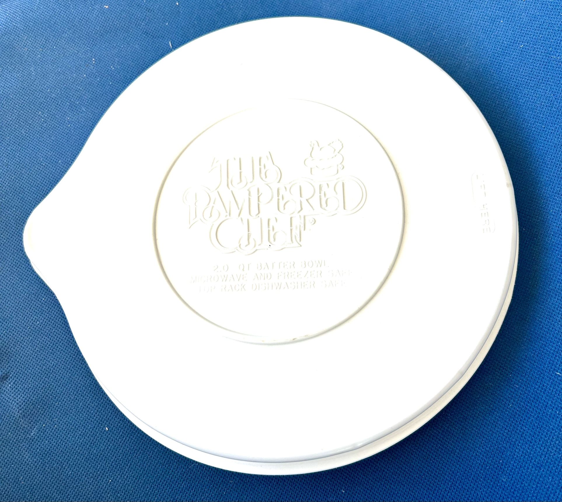 2 Quart PAMPERED CHEF batter Bowl Replacement Lid