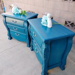 Ornate Vintage Nightstands