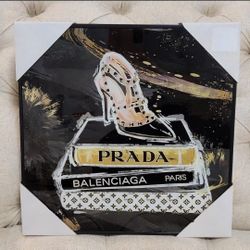 Wall art decor for closet or power room