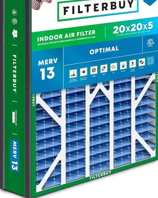 20x20x5 MERV 13 air filter