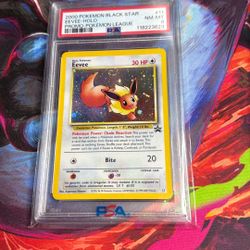 2000 Eevee Holo Black Star Promo - Pokémon League Psa 8