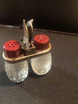 2- Pairs Of Vintage Travel Salt And Pepper Shakers 