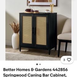 Better Homes And Garden Caning Bar Cabinet 
