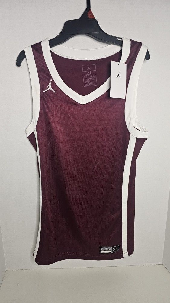 Jordan Maroon Athletic Fashion Jersey Boys XXL