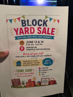 Yard Sale!