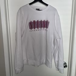 Stussy White Sweatshirt (Size XL)