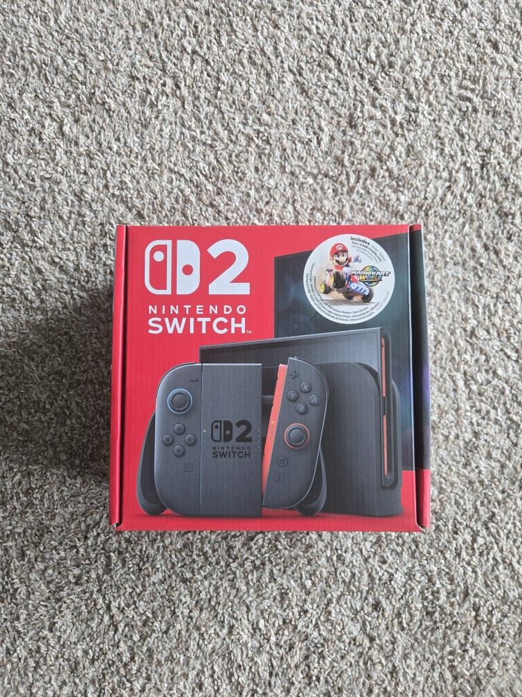 Nintendo Switch 2 + Mario Kart Bundle – Sealed