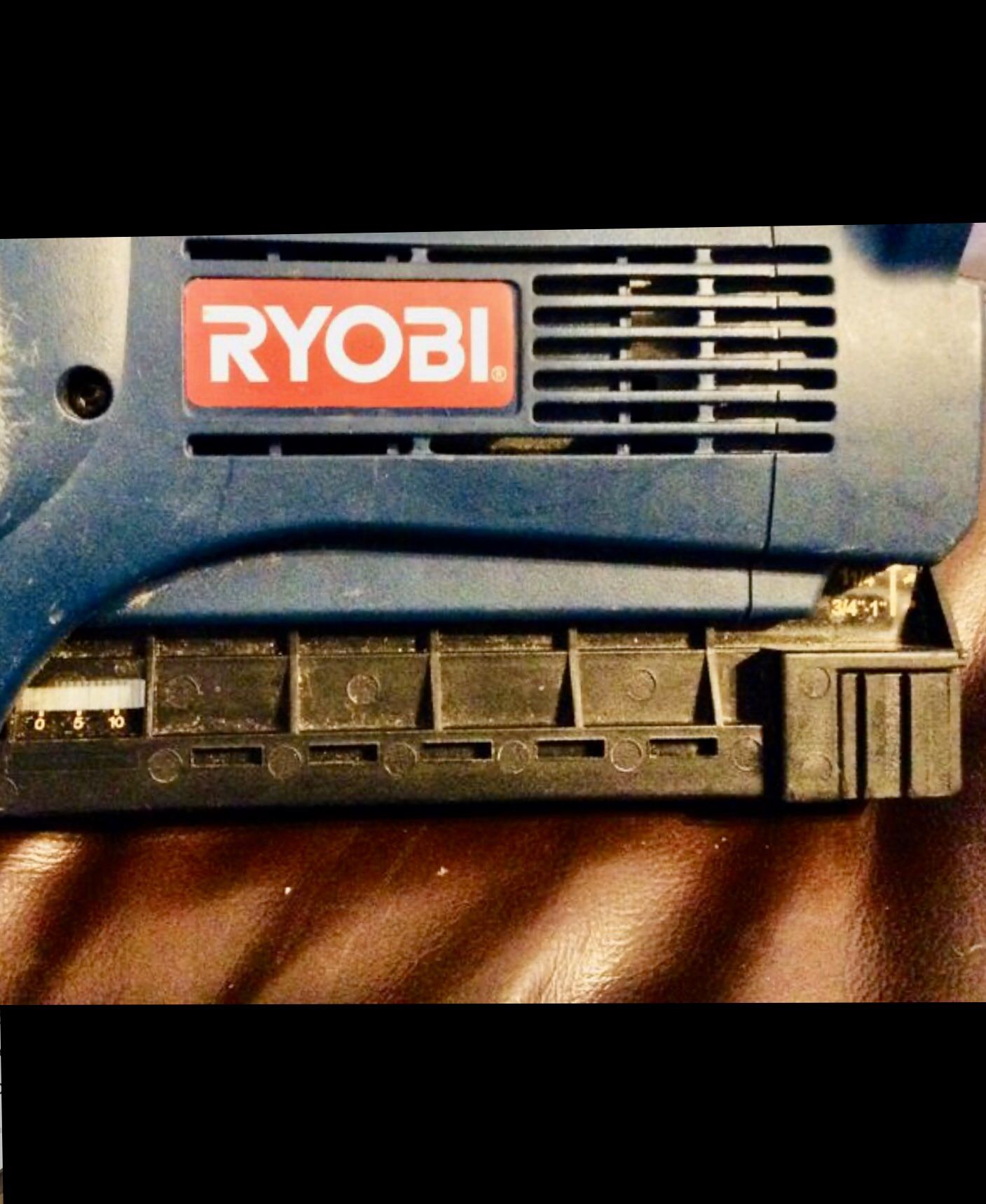 Used Ryobi P300 18 Volt Cordless Nailer/Stapler for sale, 40 OBO for