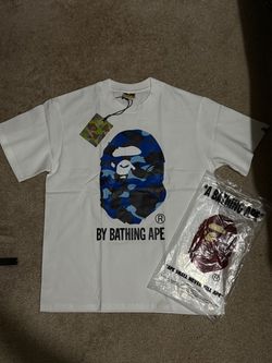 BAPE Blue Camo Ape Head Tee (SIZE M)