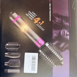 4-in-1 Hot Air Brush Styler (NEW) – Blow Dryer + Curler + Straightener