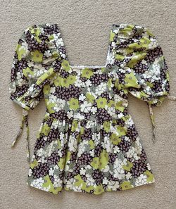 Ted Baker Lidona Baby Doll puff sleeve top, Size 0