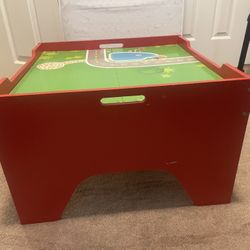 Wooden Play Table With storage 