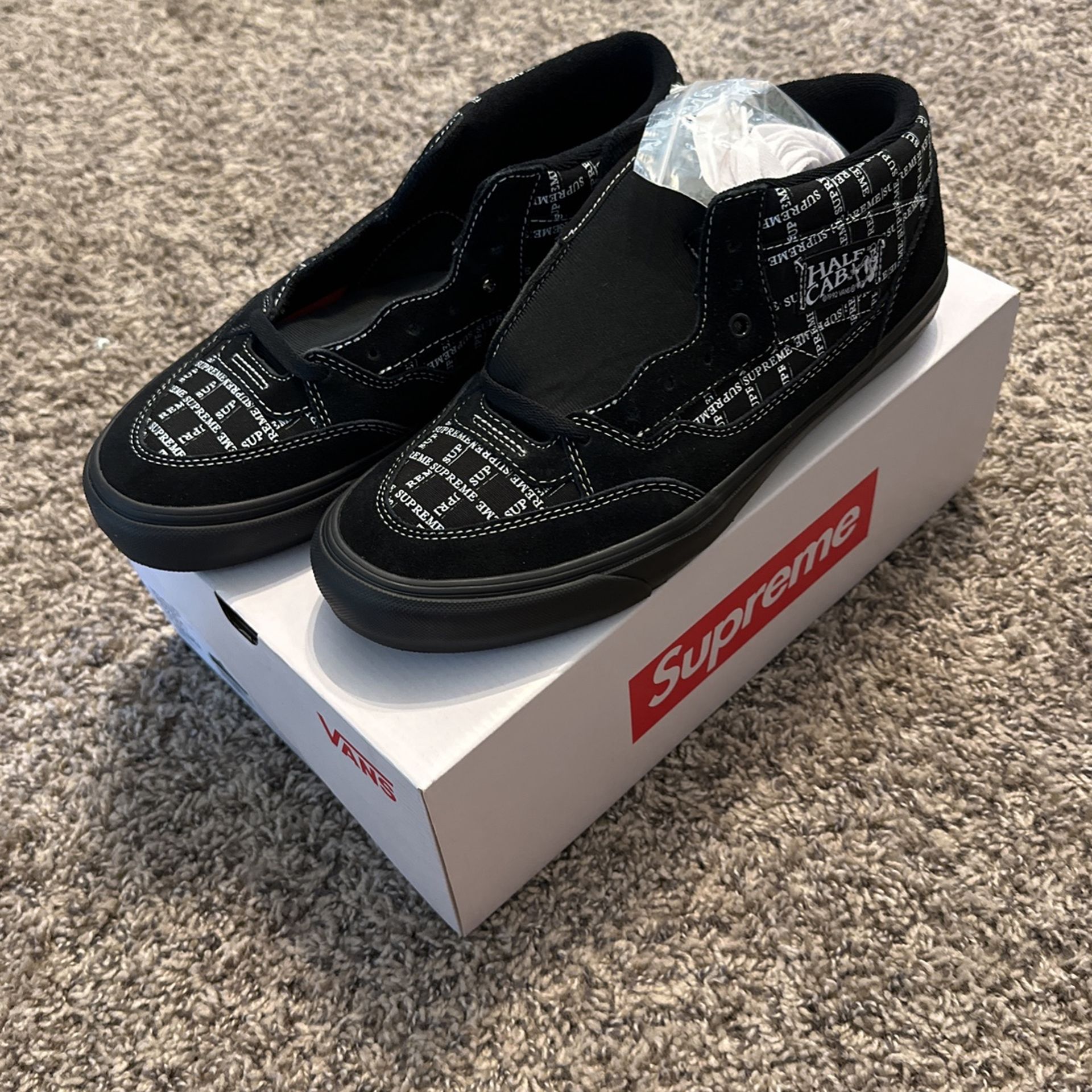 Supreme Vans Half Cab Black Size 12