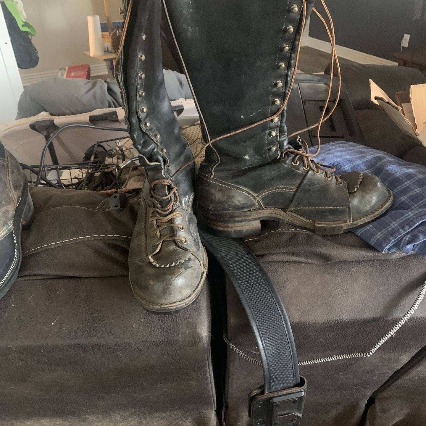 Westco 16” Lineman Boots Size 9D