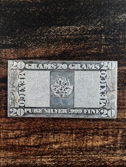 Mexican Flag 🇲🇽 Silver Bar (20 grams, .999)