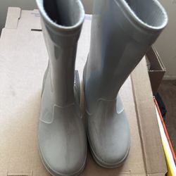 Kids Gray Rain boots -M