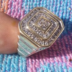 10k Diamond Ring..54 Diamonds. Size.10.5