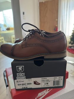 Kids Stacy Adams Dress Shoes, Size 2, Brown