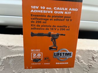 RIDGID 18V 10 oz. Caulk and Adhesive Gun Kit