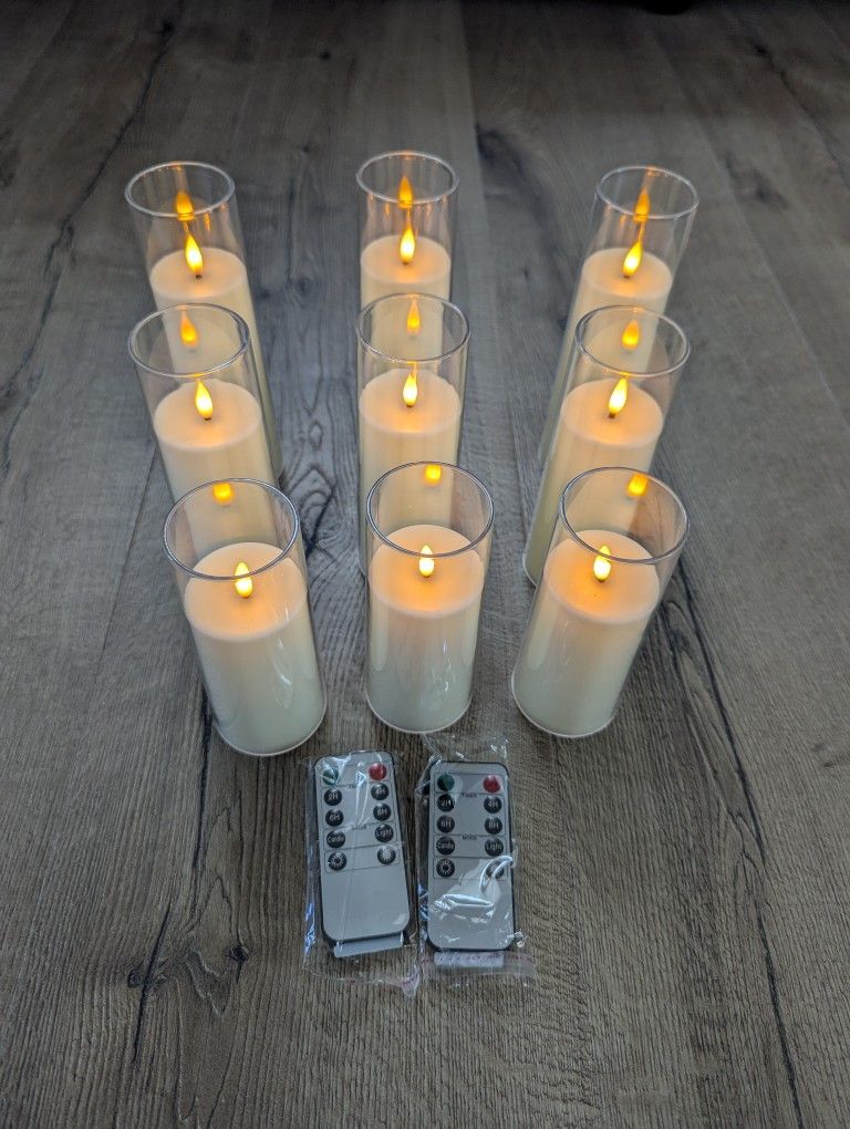 Flickering Flameless Candles Battery Operated with Remote