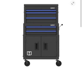 Hart 24-inch Steel Tool Chest Combo with Built-In Power Strip, 400 lb Capacity